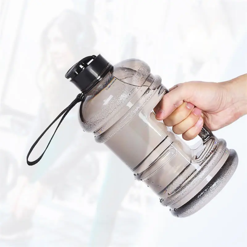 Upspirit 2.2L пластик большой емкости чайник питьевой воды бутылка в форме гантели Портативный Спорт на открытом воздухе путешествия Протеин шейкер посуда для напитков