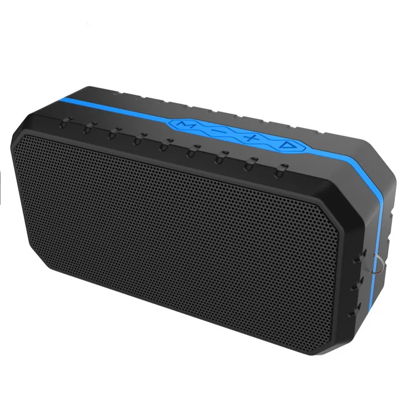 Беспроводной Bluetooth динамик водонепроницаемый пылезащитный противоударный портативный динамик мини открытый ультра портативный Пешие прогулки Альпинизм пляж - Цвет: blue