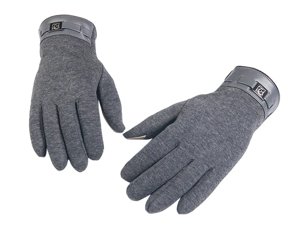 Зима wo мужские перчатки, мужские тепловые перчатки с сенсорным экраном на весь палец, теплые перчатки для мотоцикла, лыжного спорта, зимние кашемировые перчатки, варежки FB - Цвет: 03