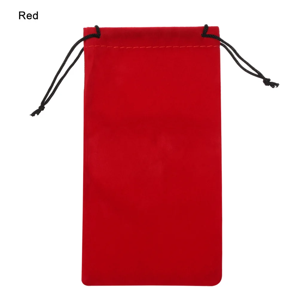 1 PC Red 1/5/10 шт модные Для мужчин Для женщин Мягкий чехол из микрофибры очки сумка Солнцезащитные очки Оптические шнур ткань аксессуары для путешествий - Цвет: 1 PC Red