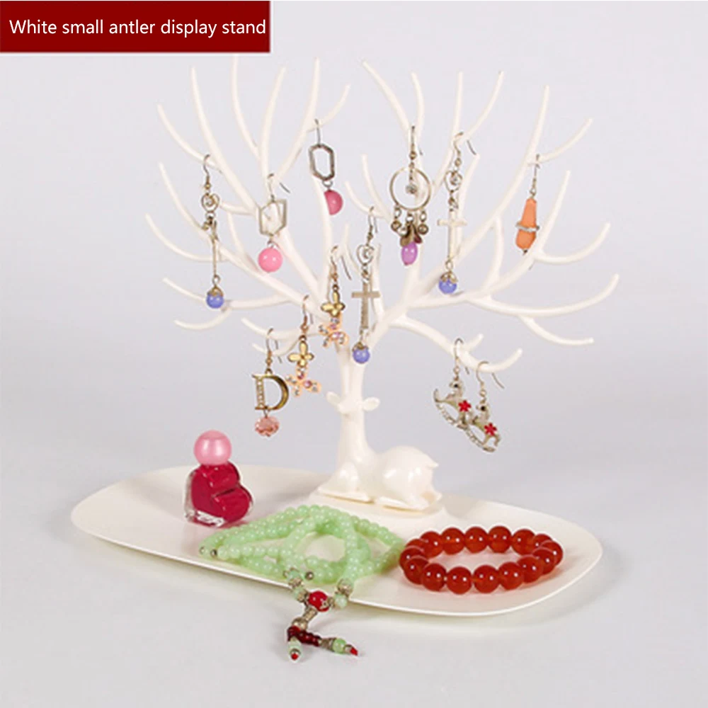  Cute Deer Earrings Jewelry Display Tree of Life Necklace Rings Jewelry Displays Stand Tray Tree Sto