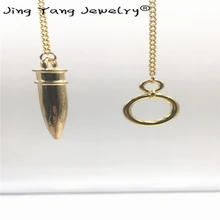 Rabidity Healing Spiritual pyramids Pendants and Pendants pendulums for Rabidity Reiki Chakra Gold amulet in pink copper gold