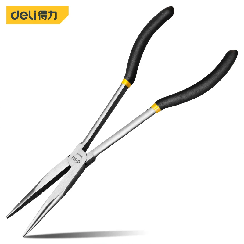 

Deli Multi-tool Extra Long Heavy-Duty 11" Pliers Long Nose Pliers Straight Nose Sharp-nose Pliers Mechanic Equipment Tool