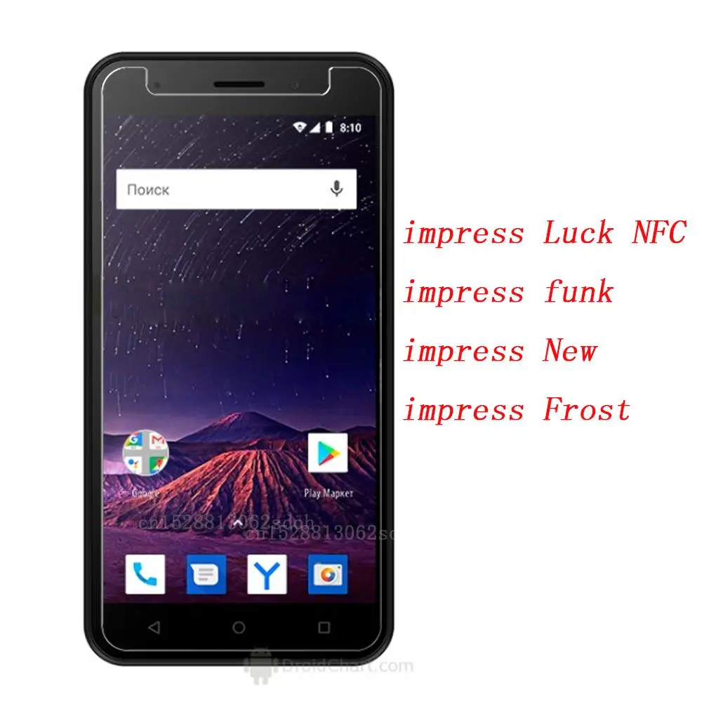

2.5D 9H Tempered Glass For Vertex impress Luck NFC funk New Frost Screen Protector Glass Protective Film Glass