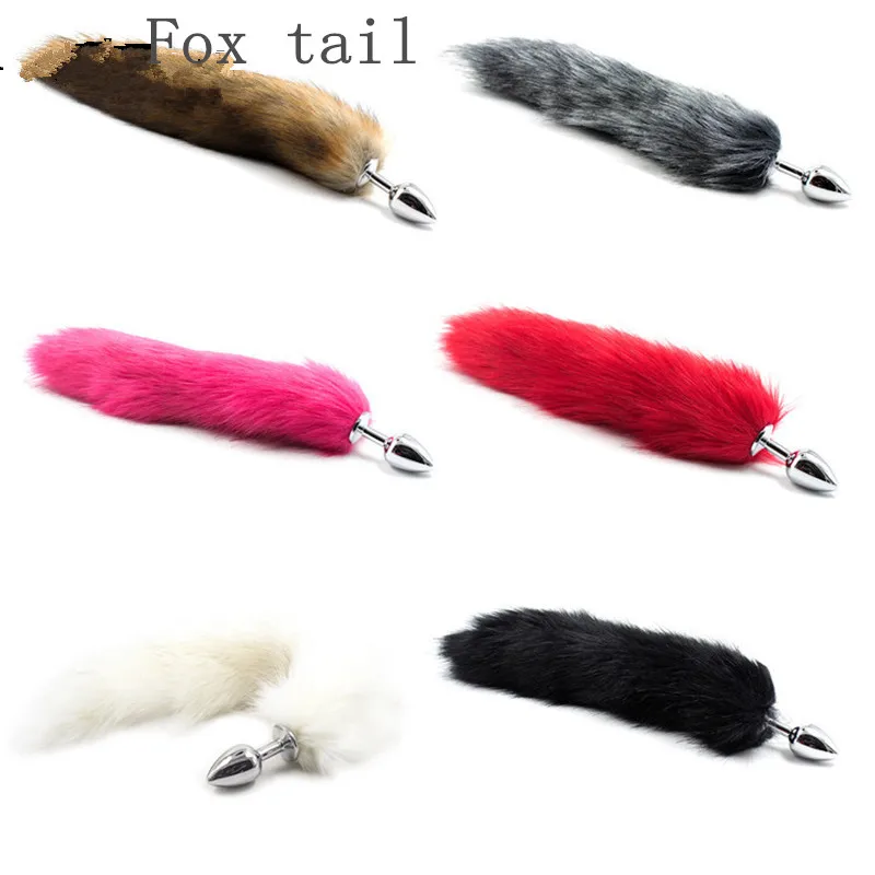 New Sexy Toys Metal Fake Fur Fox/Dog Tail Anal Plug Butt BDSM Flirt Anus for Women Adult Games Product Couples |