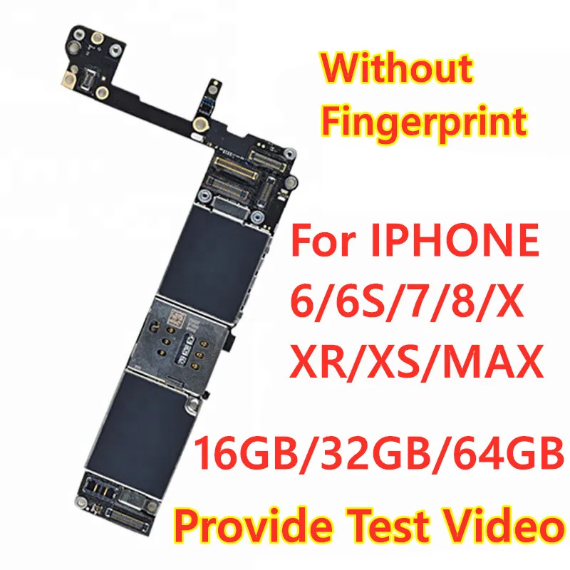 Материнская плата Icloud высокого качества без отпечатков пальцев для IPhone 6 6P 6s 6SP 7G 7P