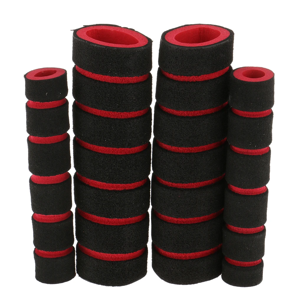4pcs Motorcycle Bicycle Foam Sponge Nonslip Handlebar Hand Grip Cover Set