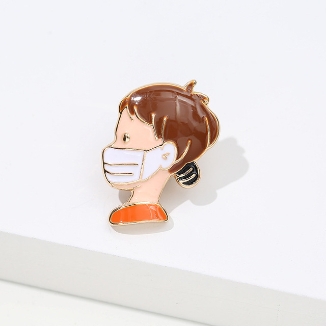 Sale Medical Medicine Brooch Pin Stethoscope Electrocardiogram Heart Shaped Pin Nurse Doctor Backpack Lapel Enamel Jewelry