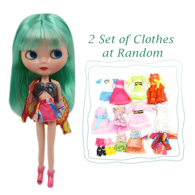 B8-Outfit Neo Blyth кукла NBL на заказ блестящее лицо, 1/6 BJD шарнирная кукла Ob24 кукла Blyth для девочки, игрушки для детей BNL09 - Цвет: B8-Outfit