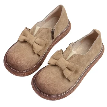 

Mori literary retro big head doll shoes Japanese thick bottom wild muffin women's shoes Harajuku style Loafers flat single shoes