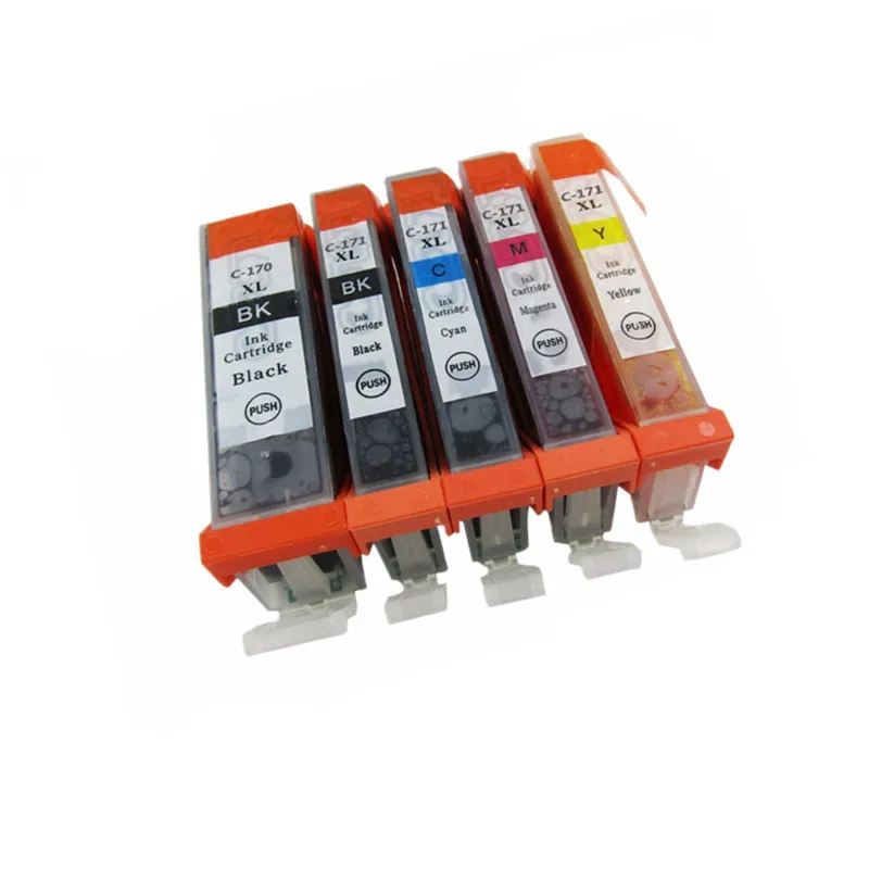 PGI 170 XL PGI170 170XL 170BK CLI 171 чернильные картриджи для Canon Pixma MG7710 MG 7710 струйный