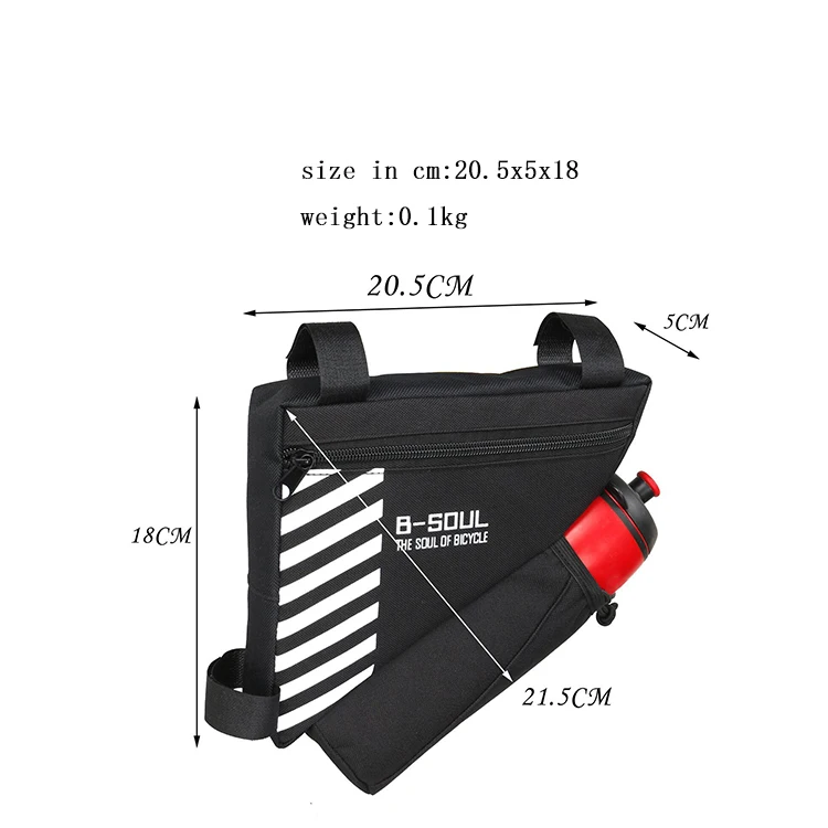 PU Nice Fashion Seat Tube Triangle Cycle Bag Front Handlebar Waterproof Frame Bicycle Bags