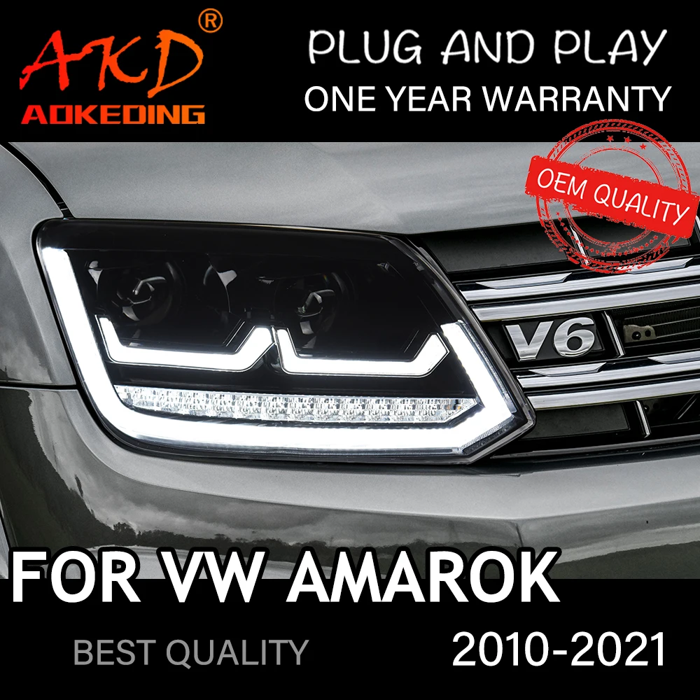 Faros delanteros para AMAROK, luces LED DRL Hella 5, de Xenón Hid H7 AMAROK, 2010-2022 - AliExpress