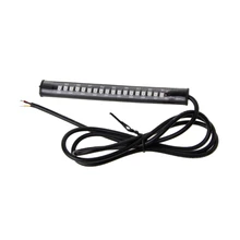 Universal 18LED Motorcycle Tail Brake Stop Turn Signal Lamp Flexible Strip Light Balaclava