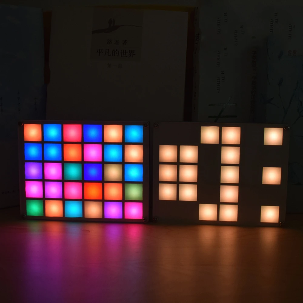 Многофункциональный светодиодный музыкальный спектр RGB цветовая палитра часы электронный комплект «сделай сам» ультра-многоцветный DIY Набор