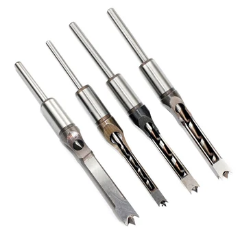 

4pcs/set HSS Twist Drill Bits Mortising Chisel Drill Hole High-Speed Steel Woodworking Drill Tools Kit Extended Saw Tools