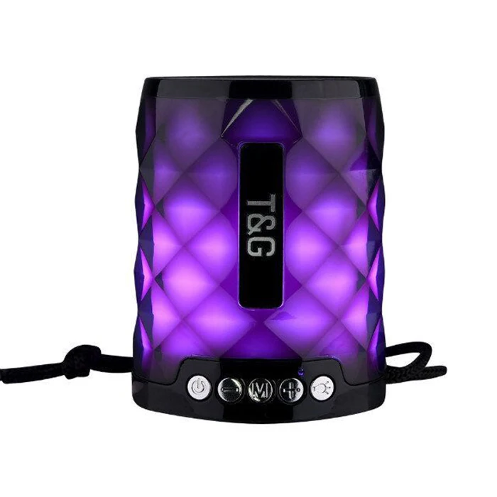 TG155 LED color light blue-tooth spreakers car geative gift outdoor portable bass cannon hight quality wireless plug-in speaker |