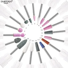 Сверла для дизайна ногтей керамический камень Электрический фреза маникюрный станок аксессуар 3/3" Вращающийся Бур кутикулы CleanTool 19 Тип