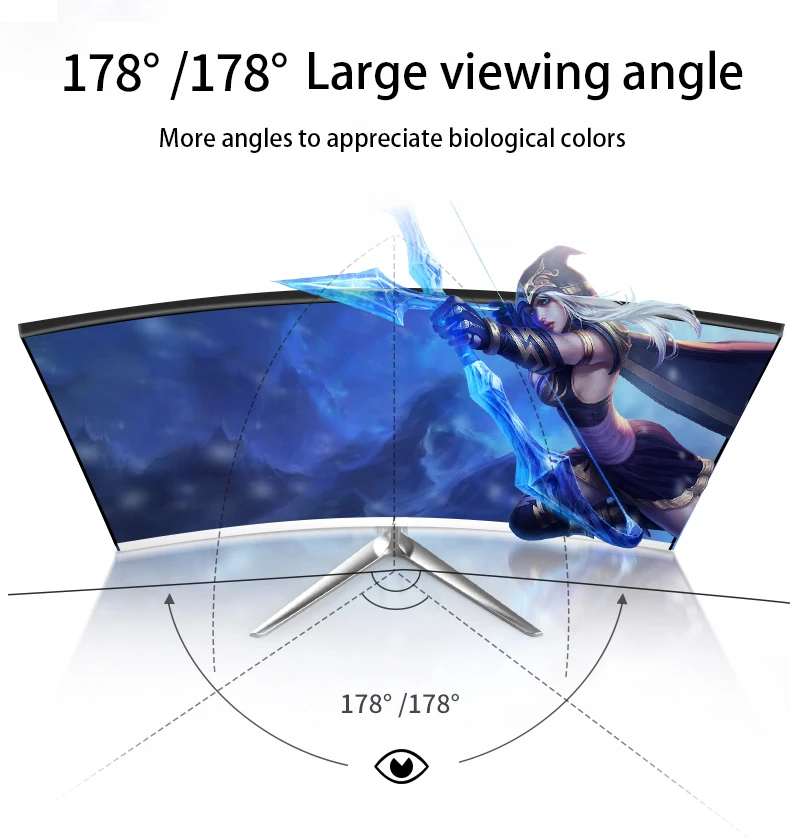 MUCAI 24.5 Inch IPS Monitor 360Hz Gaming Gamer LCD Display HD Desktop PC  Computer Screen Flat