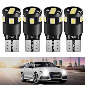 

4Pcs Led T10 W5W Canbus Error Free Bulb 194 168 Car Clearance Interior Dome Reading Lamp License Plate Light 6000K White