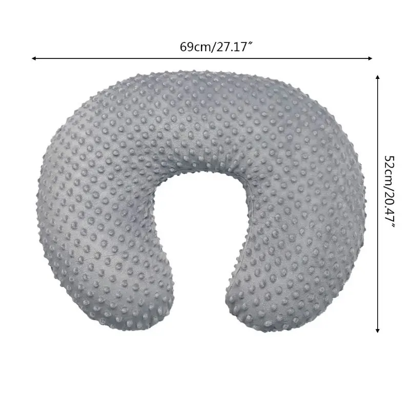 Soft Nursing U-shaped Pillow Slipcover Baby Breastfeeding Pillow Cover for Infants