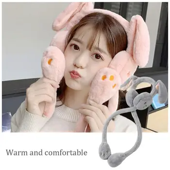 

Foldable Winter Earmuffs Winter Windproof Ear Warmer Moving cute Earmuffs Winter Ear Warmer ear protect