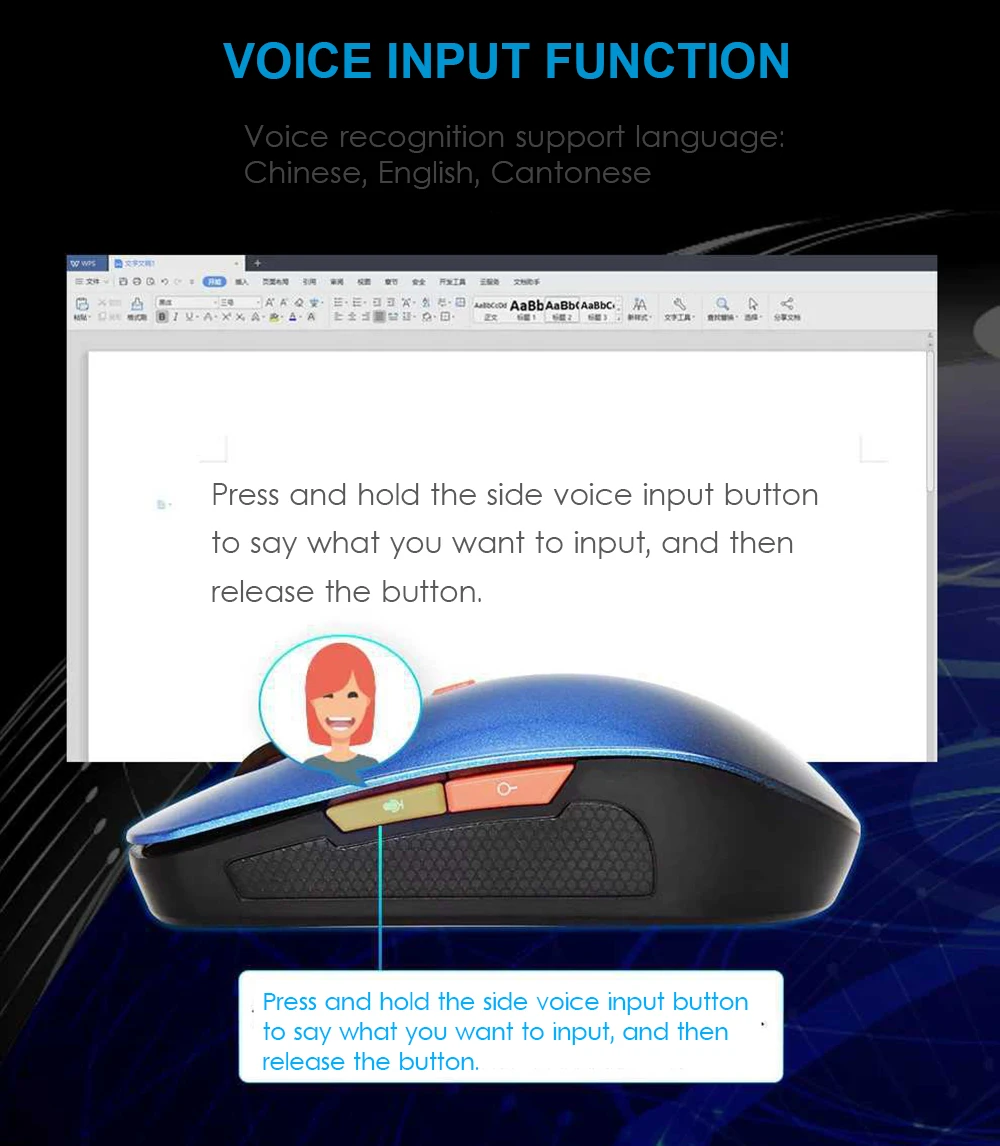 AI Mouse Voice Mouse Wireless Mouse