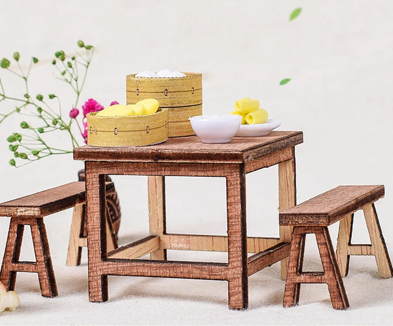 Кукольный дом в китайском стиле миниатюрные строительные наборы DIY кукольный домик деревянный дом мебель игрушки для детей подарки на день рождения