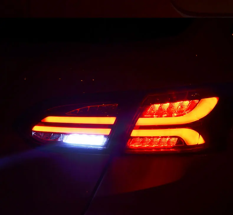 4 шт. светодиодный задний светильник для Ford Focus светодиодный задний светильник s в сборе темный/красный объектив DRL задний багажник сигнал+ тормоз+ обратный