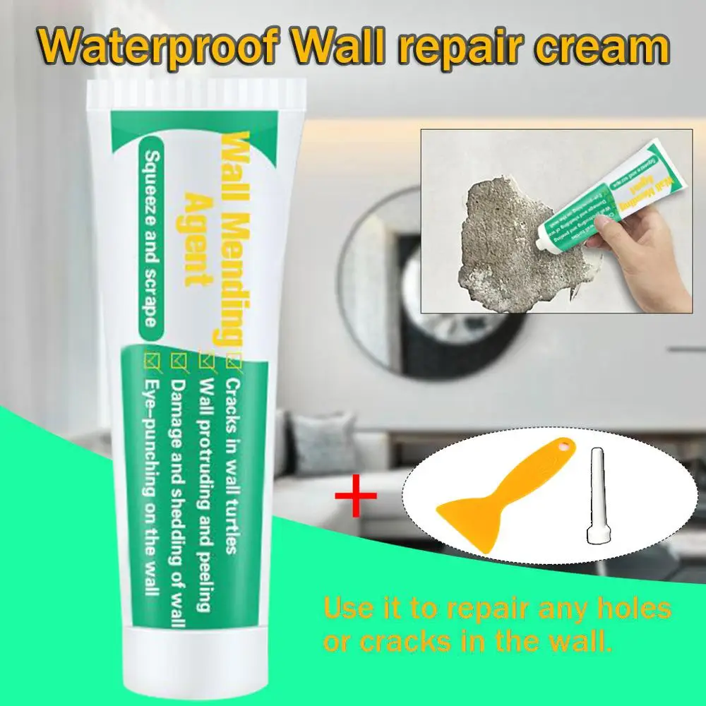 best selling 2019 products 1/2/3 PC 100ml Wall Mending Agent Repair Cream Crack Nail with scraper #3D26 | Обустройство дома