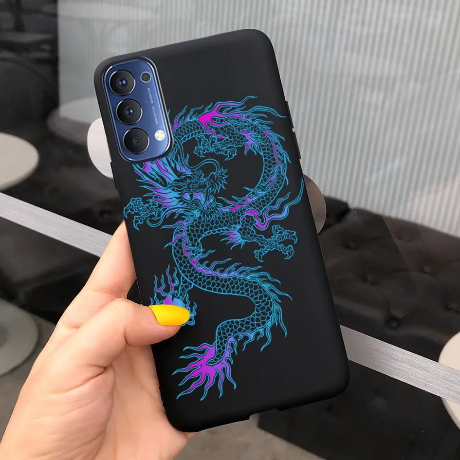 Cute Cartoon Case For OPPO Reno 4 5 Pro 5G Cover Silicone Soft TPU Back Protection Phone Case Fundas For Reno4 4G CPH2113 Bumper