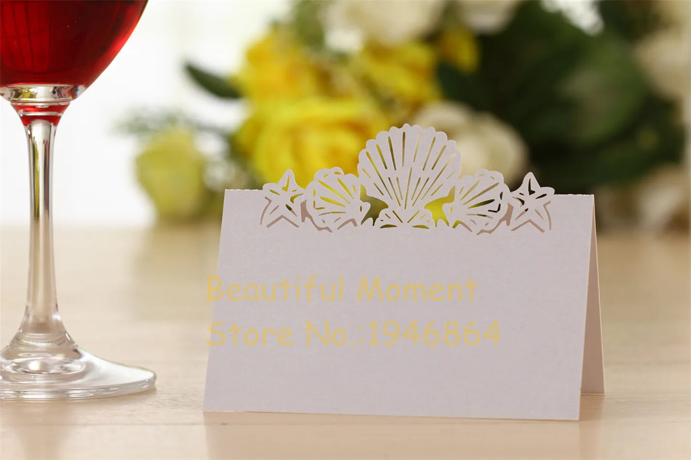 Карточки на горячая Распродажа мест для морских пляжных вечерние 50 шт. таблица