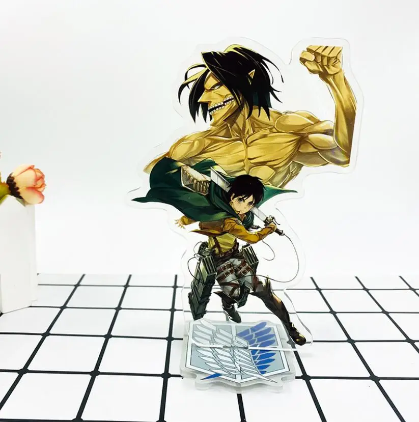Фигурка из аниме атака на Титанов Levi rivai Rival AckermanAcrylic настольное украшение