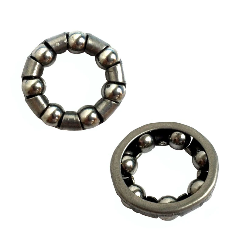 2pcs Bicycle Wheel Hub Bearings Steel Front And Rear Bearings Full Bike