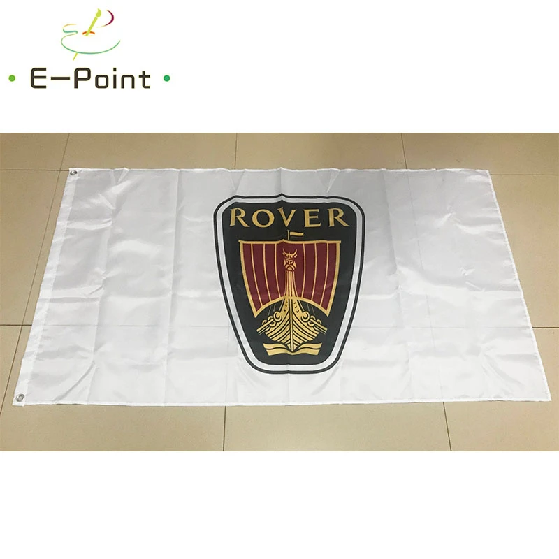 Автомобильный флаг британской марки Rover размер 2 фута * 3 (60*90 см) 5 футов (90*150