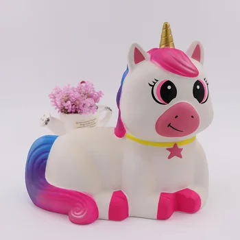 

Squishy Slow Rebound Toy Oversized Unicorn PU Foam Simulation Animal Vent Toy