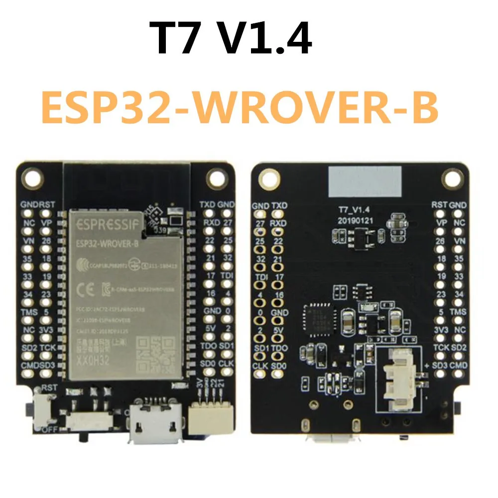 Плата расширения T7 V1.4 Mini32 ESP32 WROVER B 4 Мб flash 8 PSRAM Wi Fi Bluetooth модуль макетная