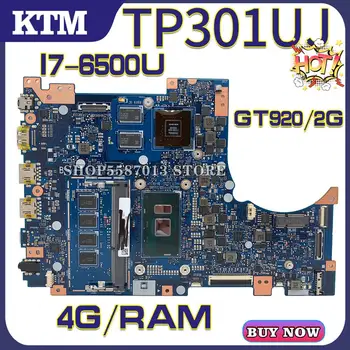 

Q303U for ASUS Q303UA TP301UJ T301U laptop motherboard TP301U mainboard test OK I7-6500U cpu 4GB-RAM