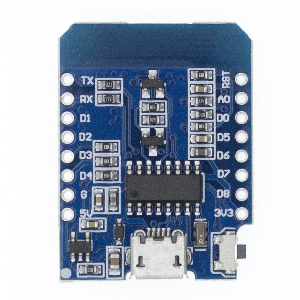 ESP8266 ESP-12F WeMos D1 Мини модуль WiFi макетная плата CH340G Micro USB 3,3 В на основе ESP-8266EX 11 цифровой Pin