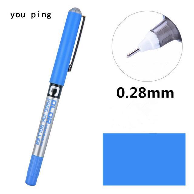 Pen Student School Office Supplies Stationery  Fine Nib Gel Pens Big Ink Capacity Ballpoint Pens Writing Tools