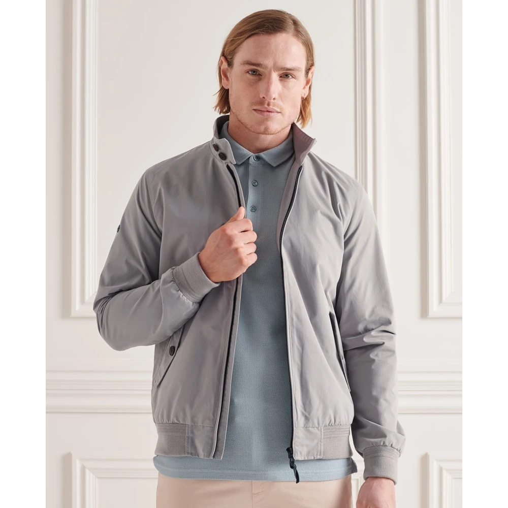 Куртка ICONIC HARRINGTON Flat Grey SUPERDRY | Мужская одежда