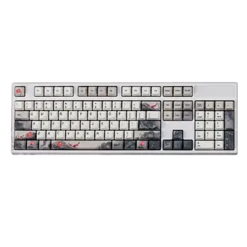 

5 Sides Dye-Sublimation 108 Keys OEM PBT Keycaps Full Set Mechanical Keyboard Keycaps Ink Koi Nobori Carp Keycaps