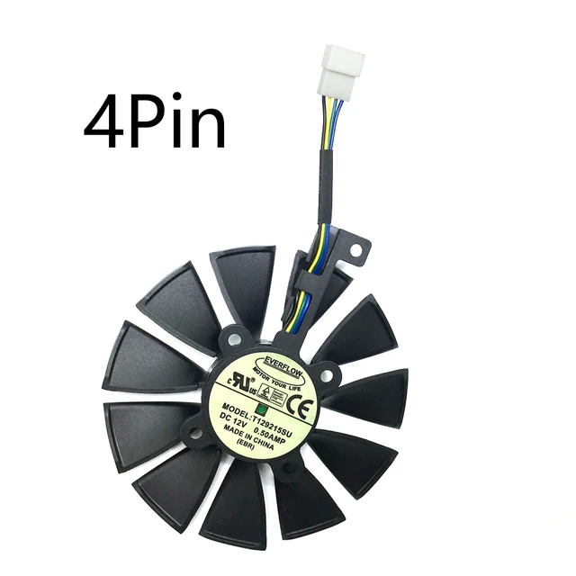 New 87mm T129215SU gpu cooling ram cooler FAN For ASUS GTX1080Ti 1060 1070 GTX980Ti R9 390X Graphics Card Fans  PC cooling fan 4Pin