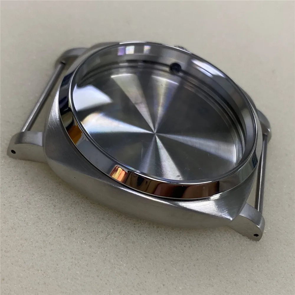 

Glossy Watch Case 47mm Stainless Steel Watch Shell For ETA 6497 6498 STA3600 3620 Manual Winding Movement