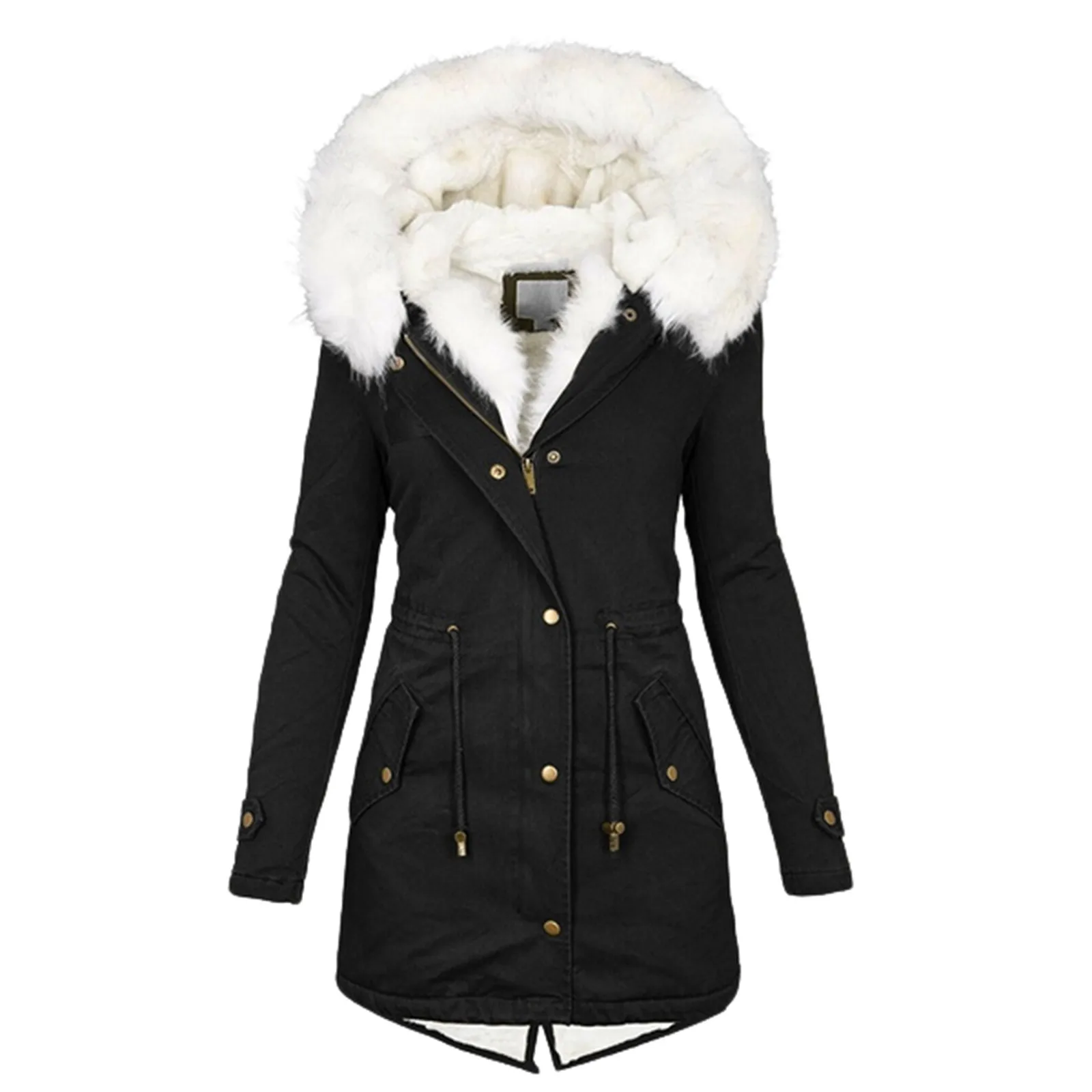 Winter Jacket Women 2021 Women's Warm Hooded Thick Coat Padded