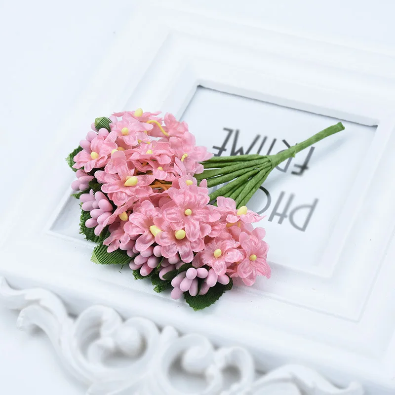 1 пучок/6 штук Искусственный Букет Ромашки Искусственные цветы Свадебные украшения маленькая Хризантема
