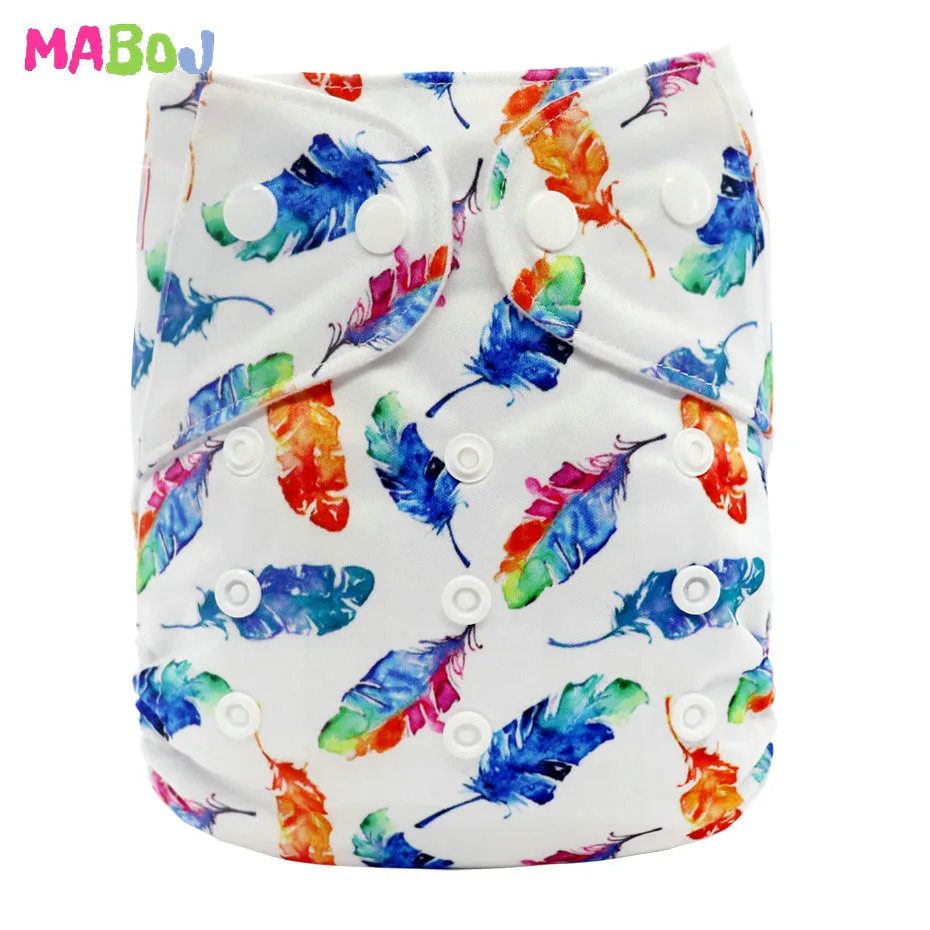 MABOJ Diaper Baby Pocket Diaper Washable Cloth Diapers Reusable Nappies Cover Newborn Waterproof Girl Boy Bebe Nappy Wholesale - Цвет: PD5-5-21
