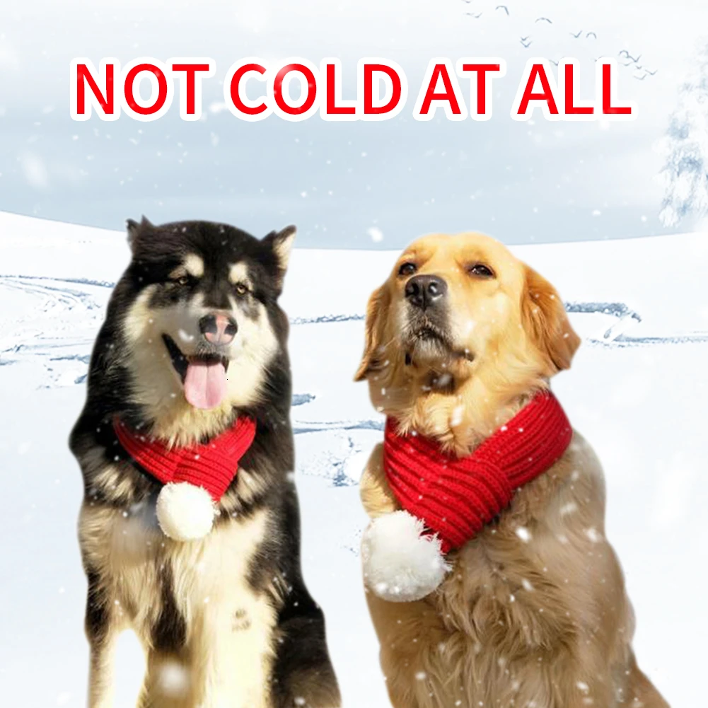 

Pet Dog Cat Neck Scarf Washable Warm Soft Knitting Scarf For Large Medium Dogs Winter Warmer Pet Dog Collar Pet Supplies