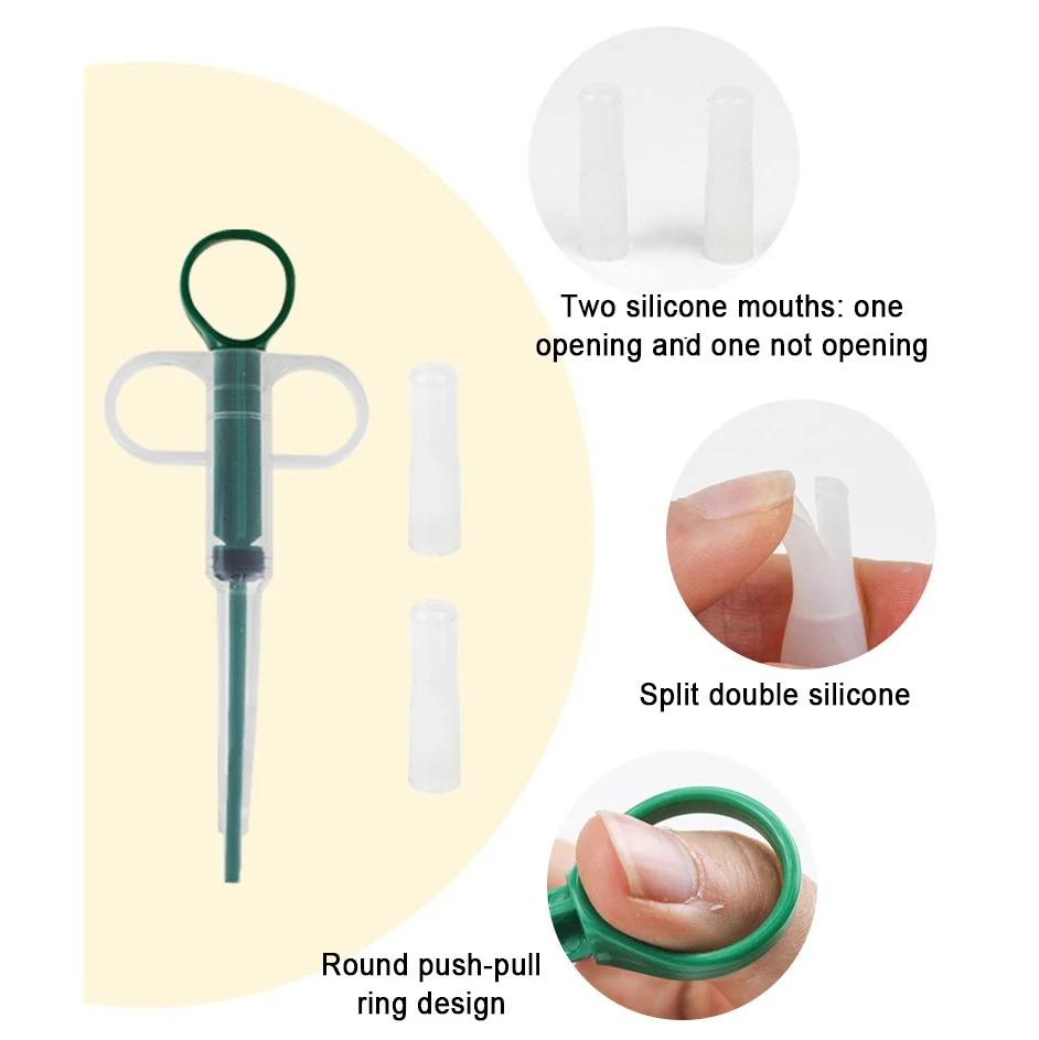 Pet Dog Cat Medicine Dispenser Tablet Pill Syringe Tablets Puppy Given Control Rods Home Universal Puppy Rabbit Feeder Tools