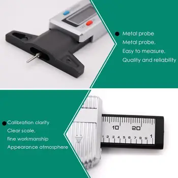

Digital Car Tyre Tire Tread Depth Gauge Meter Measurer Tire Shoe Tread Caliper Thickness Monitoring System Brake Gauges Pad W9V4